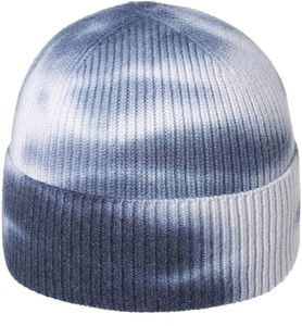 Bonnet d'hiver chaud 100 % acrylique de haute qualité, multicolore, tricoté, style tie-dye, motif 2026 - Product Image 1
