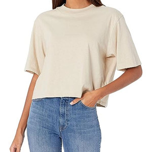 เสื้อยืดครอปท็อปผู้หญิงสำหรับใส่ทุกวัน เรียบง่าย สวมใส่สบาย เสื้อยืดครอปท็อปผู้หญิง เนื้อผ้านุ่ม เบาสบาย ทันสมัย มีสไตล์ - Product Image 1