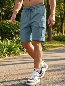 Tela de secado rápido para entrenamiento y actividades deportivas Pantalones cortos de verano premium para hombre Tela ligera y transpirable para uso casual y al aire libre - Product Image 4