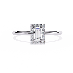 Bagues de fiançailles et de mariage de luxe plaquées or avec diamants CVD certifiés IGI de Loista Jewels pour femmes et hommes - Product Image 1