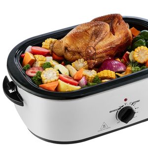 Forno Elettrico per Arrosto di Tacchino da 22 QT con Coperchio Autoriscaldante e Funzione Scongelamento e Riscaldamento da 1450W - Product Image 3