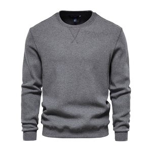 Sweat-shirt personnalisé pour homme, col rond, rouge, 2026, pull-over sur mesure pour homme, service OEM. - Product Image 1