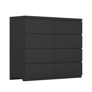 Commode de chambre moderne en bois à 8 tiroirs, armoire haute avec 8 tiroirs de rangement - Product Image 6