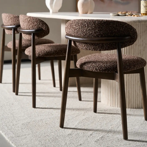 Modern Upholstered Dining <b>Chair</b> with Solid Wood Frame|<b>Comfortable</b> Fabric Seat for Home&Restaurant - Product Image 6