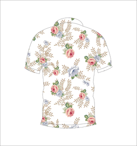 เสื้อโปโลพิมพ์ลายดอกไม้แบบกำหนดเอง แขนสั้น สวมใส่สบาย เหมาะสำหรับกอล์ฟ เทนนิส ชุดทีมฤดูร้อน - Product Image 4