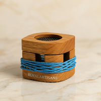 Brûleur à Bakhoor en bois strié poli de luxe |   Brûleur d'encens Oud moderne |   Diffuseur de bakhour arabe artisanal multifonctionnel pour la maison