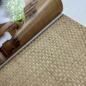 Revêtement mural auto-adhésif imperméable en raphia/sergé de jute fait main, moderne, pour chambre à coucher (vente en gros) - Product Image 5