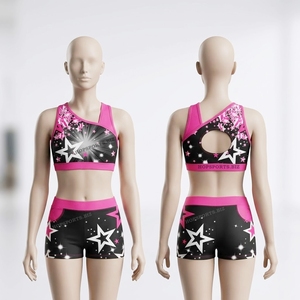 Conjunto de Top y Shorts Personalizados para Práctica de Cheerleading, Ropa de Entrenamiento para Equipos, Trajes de Baile - Product Image 6