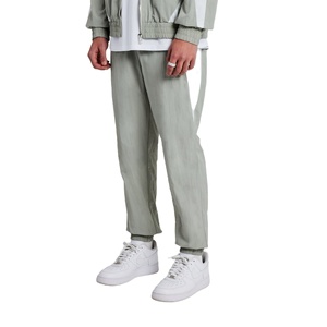 Vêtements de rue pour hommes personnalisés coupe-vent survêtement fermeture éclair avant couleur bloc garnitures élastiques 100% nylon coupe-vent survêtement ennemi hommes - Product Image 5
