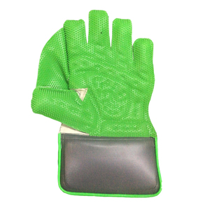 Gants de gardien de but de cricket en cuir pleine fleur avec protège-doigts renforcés et protection en caoutchouc haute résistance - Product Image 2