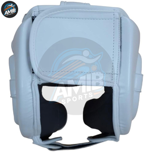 High New Arrival Professional Leather <b>Head</b> Guard for Boxing MMA <b>Training</b> Breathable Adult Custom Logo High Quality Hook Loop - Product Image 3