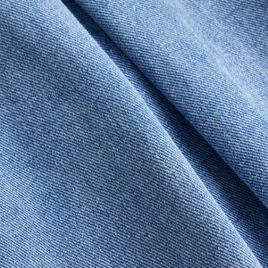 Jupe mini plissée décontractée en jean taille empire pour femme, bleu clair, respirante, écologique, antistatique, tricotée Sapeemo, collection 2026 - Product Image 3