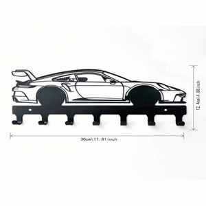 CIFbuy Industrial Style Aluminum Race Car <b>Wall</b> Hook Auto Theme Entryway <b>Storage</b> Decor TikTok Trending Pick up Service - Product Image 2