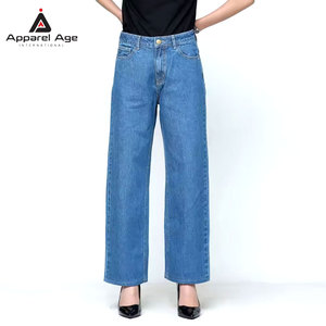 Pantalones Vaqueros Casuales de Moda para Mujer, Estilo Urbano, Color Sólido, Corte Recto, Desgastados, Oferta - Product Image 2