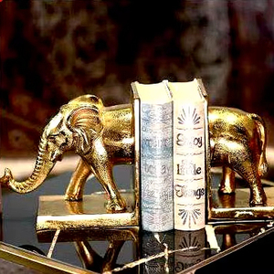 Most Beautiful New Design Handmade Metal Gold Tabletop Bookend Modern <b>Book</b> Holder Home Office Desk <b>Library</b> Shelf - Product Image 1