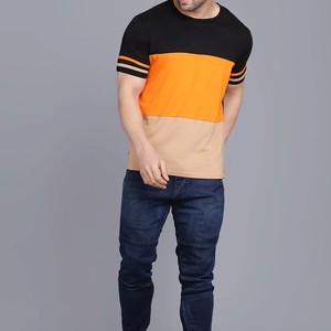 เสื้อยืดลำลองผู้ชายคุณภาพสูง ทอจากผ้าฝ้าย 100% สีสันปรับแต่งได้ น้ำหนักเบา แห้งเร็ว ระบายอากาศดี บริการ OEM ขายส่ง - Product Image 5