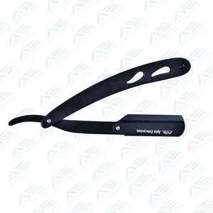 Apto Enterprises Rasoir en acier inoxydable à simple tranchant pour le rasage droit dans les salons de coiffure Caractéristique de sécurité Instruments de beauté - Product Image 2