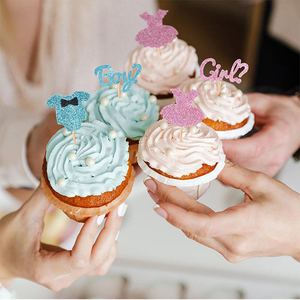 Decoraciones para Cupcakes de Revelación de Género para Niños y Niñas, Adornos para Pasteles de Baby Shower y Cumpleaños - Product Image 4