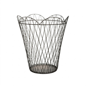 Factory Direct Gold Metal Wire Laundry <b>Basket</b> With Wheels Luxury Hollow Mesh Rolling Hamper For <b>Bathroom</b> & Bedroom Storage - Product Image 2