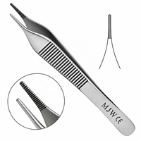 Pinces à tissus Adson à pointe dentelée en acier inoxydable, pinces chirurgicales pour pansements, usage médical et chirurgical, certifiées CE et ISO