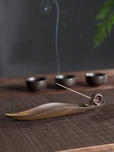 Porte-encens vintage en bois pour la méditation, le yoga, l'aromathérapie, la fragrance spirituelle, artisanat en bois naturel fait main - Product Image 2