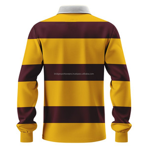 Camiseta de Rugby Unisex con Logotipo Personalizado, Manga Corta, 100% Poliéster, Ropa Deportiva Estampada para Equipos - Product Image 4