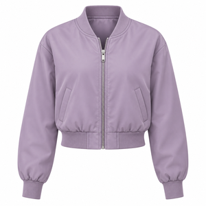 Winter High Quality Crop Down <b>Jacket</b> <b>Women's</b> Puff <b>Jacket</b> Stand Collar <b>Women</b> <b>Flight</b> Bomber <b>Jackets</b> Customized - Product Image 2