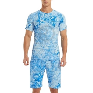 Derniers vêtements de mode Ensemble t-shirt et short pour homme Couleur unie Ensemble t-shirt et short pour adulte pour homme - Product Image 6