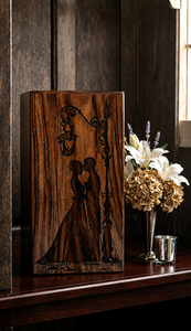 Wooden <b>Memorial</b> Urn Carved Keepsake Cremation Urn Decorative Casket Gift <b>Box</b> for Remembrance - Product Image 3
