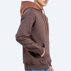 Sudadera con Capucha para Hombre, 100% Algodón, Estilo Holgado, con Diseño de Parches en las Mangas, Gruesa para Invierno - Product Image 5