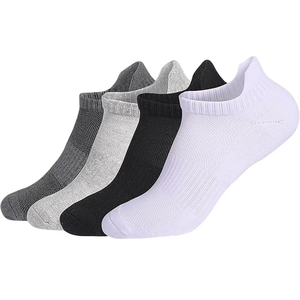 Ankle <b>Socks</b> Solid Color Breathable Knitted Cotton Thin Low Cut for Adults Summer Casual Wear - Product Image 1