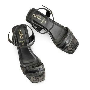 Sandalia Tacón Formal Negro FR5413 - Product Image 1