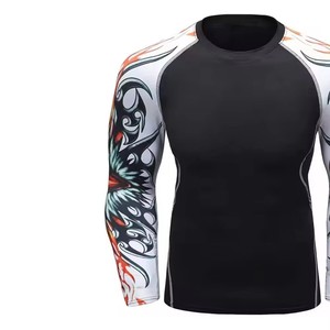 Meilleure Qualité – Nouvelle Arrivée : Ensemble Rash Guard Uni à Manches Longues pour Hommes – Respirant et Élégant – Vente en Gros - Product Image 2