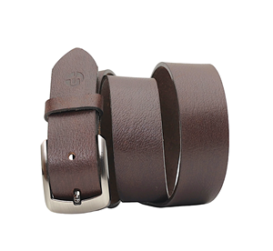 Ceinture en cuir véritable pour homme, ceinture décontractée pour jeans, ceinture en cuir véritable haute résistance, boucle en laiton - Product Image 5