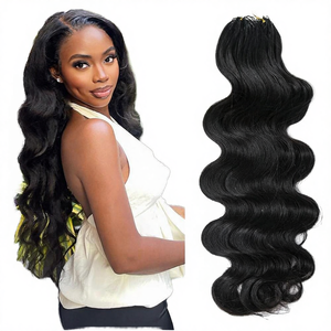 Letsfly 9A ผมบราซิลแบบ Body Wave Remy Hair ต่อผมแบบเครื่องจักร Double Weft ผมเวอร์จิ้นสีน้ำตาลผสม 20 ชิ้น/ล็อต จัดส่งฟรี - Product Image 3