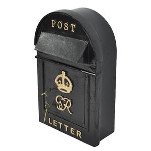 Nouvelle arrivée : Boîte aux lettres murale décorative avec serrure, jaune, revêtement poudré, design personnalisé, pour la maison, prix abordable - Product Image 4