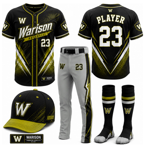 Customized Baseball Uniform Complete Set With Socks And Caps Plus Size Unisex Quick Dry Baseball Training Uniform Kit - Product Image 6