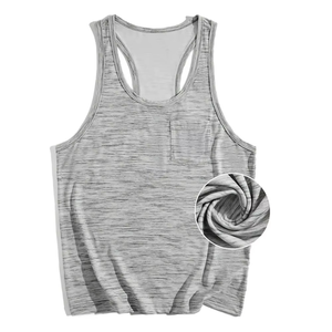 Men's Casual Breathable Quick Dry Sleeveless O-Neck Gym Workout Tank Top Polyester <b>Muscle</b> <b>Shirts</b> Sport Underwear Undershirt - Product Image 1