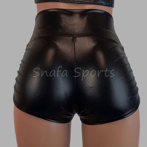 Shorts en cuir pour femmes à bas prix, imprimés, décontractés et streetwear, 100% cuir, prix de gros. - Product Image 2