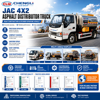 Camion distributeur d'asphalte intelligent JAC 4x2 4500L, véhicule de pulvérisation de bitume pour la construction et l'entretien routier, à vendre