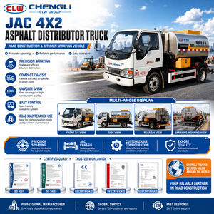 รถบรรทุกจ่ายยางมะตอยอัจฉริยะ JAC 4x2 4500 ลิตร สำหรับงานก่อสร้างถนน - Product Image 1
