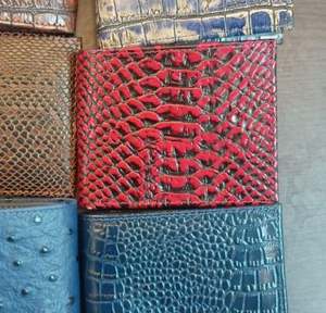 Cartera de Hombre de Cuero Genuino, Tarjetero Bifold de Cuero Real, Elegante, Variante Multicolor, Artículo de Regalo para Hombre, Duradera y Delgada - Product Image 1