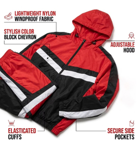 Conjunto Deportivo de 2 Piezas para Mujer, Chaqueta Cortavientos con Capucha, Nylon, Ligero, Impermeable, Secado Rápido, Transpirable - Product Image 6