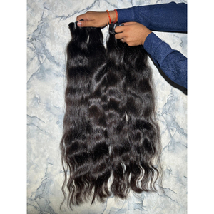 Hot Selling 2025 Raw Natural Wave Indian Human <b>Cheap</b> Remy Cuticles Aligned Single Donor Hair <b>Extensions</b> Direct from Factory - Product Image 4