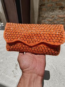 Bolso Rectangular ALI FASHION ART Hecho a Mano con Cuentas y Bordado Floral, con Cierre, Base de Poliéster, para Viajes y Fiestas - Product Image 4