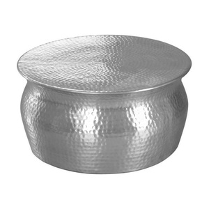 Contemporary Round Marble Coffee <b>Table</b> with Decorative <b>Iron</b> Base for Luxury Home Furniture - Product Image 6