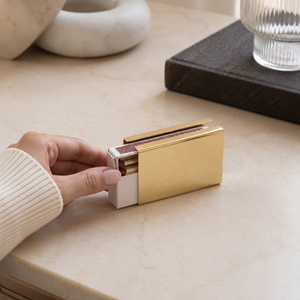 Luxury Brass <b>Matchbox</b> Holder Decorative Metal Match Box Cover Elegant Tabletop Accessory for Home Decor and Candle Lighting Use - Product Image 4