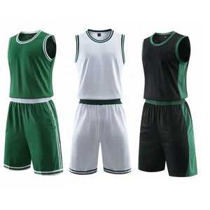 Maillot et short d'équipe de basketball pour hommes, en polyester doux uni, uniforme de sublimation, couleur personnalisée. - Product Image 5