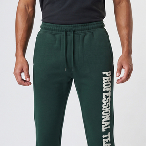 High Quality Winter Flare Embroidery Sweat Pants <b>Man</b> <b>Elastic</b> <b>Waist</b> Drawstring Joggers Flare <b>Trouser</b> 450gsm Fleece Flare Pants - Product Image 3