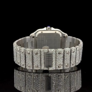 Reloj de Pulsera de Lujo con Diamantes, Esfera Cuadrada, Bisel de Cristal de Zafiro, Números Arábigos, Movimiento Mecánico de Caucho, Caja de Cerámica - Product Image 3